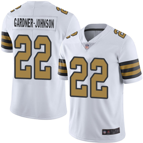 Men New Orleans Saints Limited White Chauncey Gardner Johnson Jersey NFL Football #22 Rush Vapor Untouchable Jersey->new orleans saints->NFL Jersey